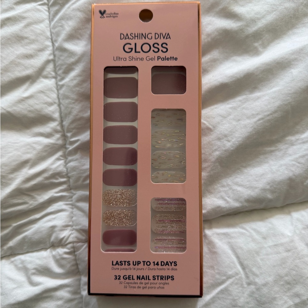 Dashing Diva Gloss Ultra Shine Gel Palette - Pink and Gold